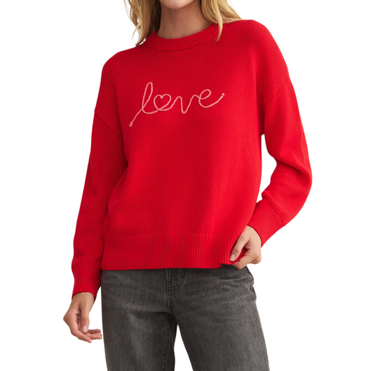 LOVE NOTES BOYFRIEND SWEATER