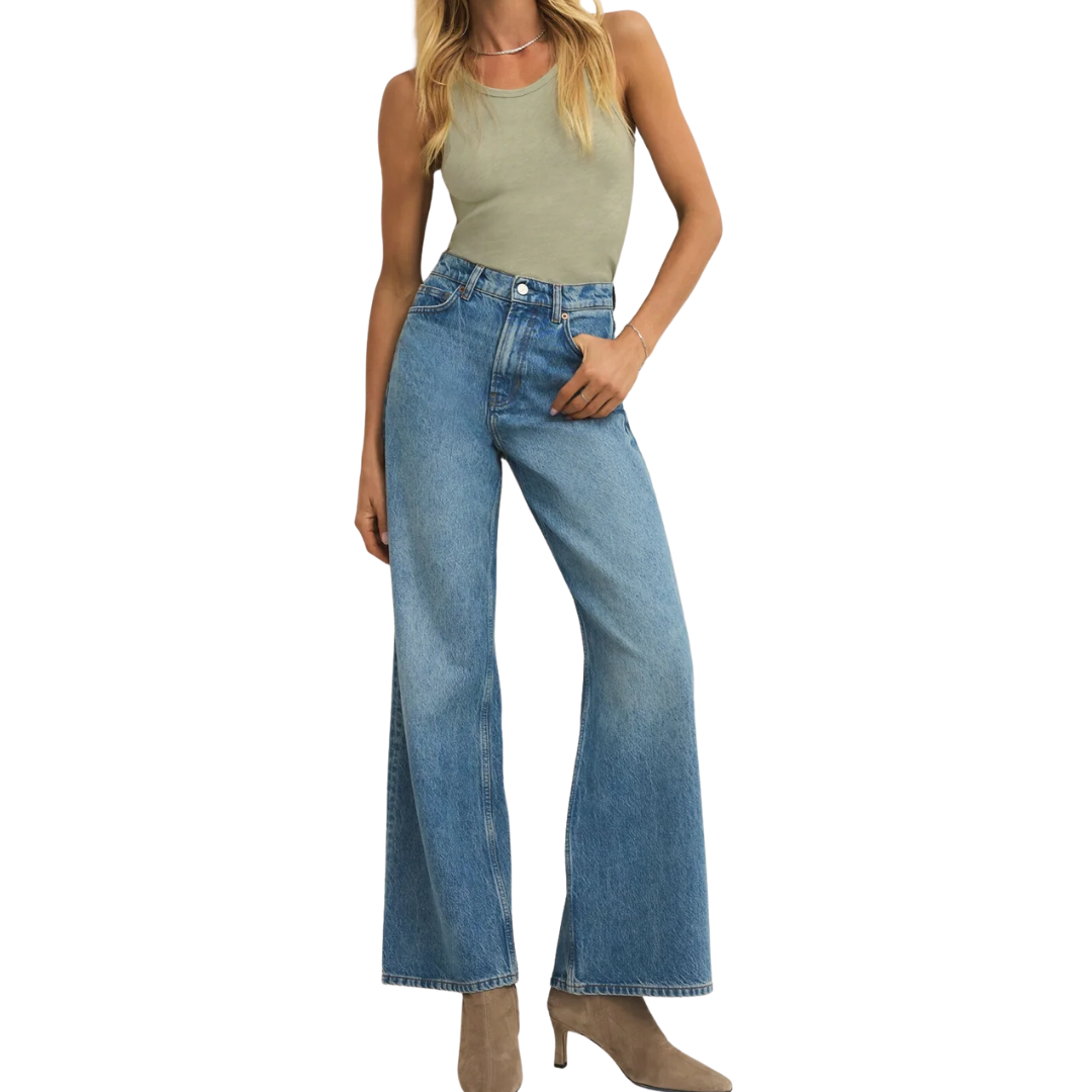 CLASSIC SLUB SCOOP TANK BAY LEAF