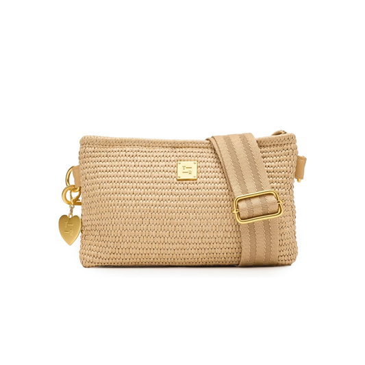 FRAME PURSE DUNE RAFFIA