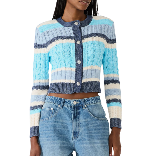 EVIEE SWEATER CARDIGAN BLUE MULTI