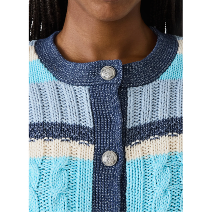 EVIEE SWEATER CARDIGAN BLUE MULTI