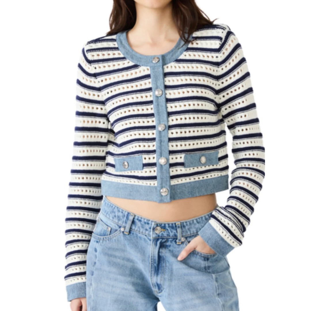 CASETTE SWEATER CARDIGAN IVORY