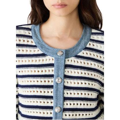 CASETTE SWEATER CARDIGAN IVORY