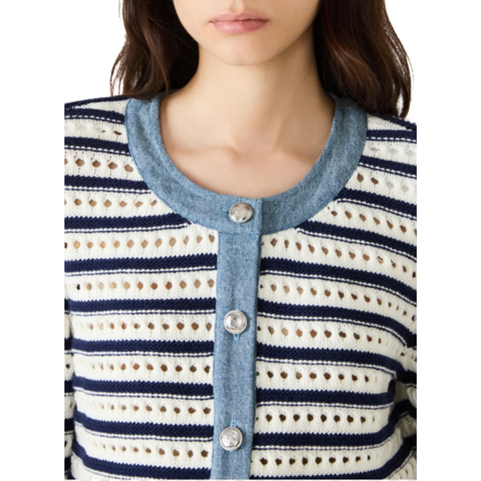 CASETTE SWEATER CARDIGAN IVORY