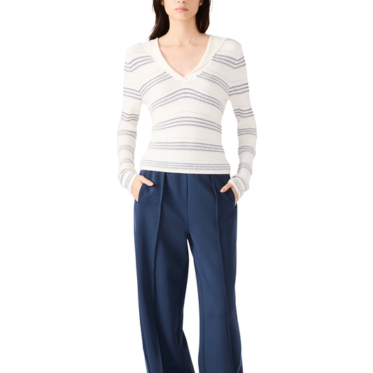 YVETE SWEATER NAVY STRIPE