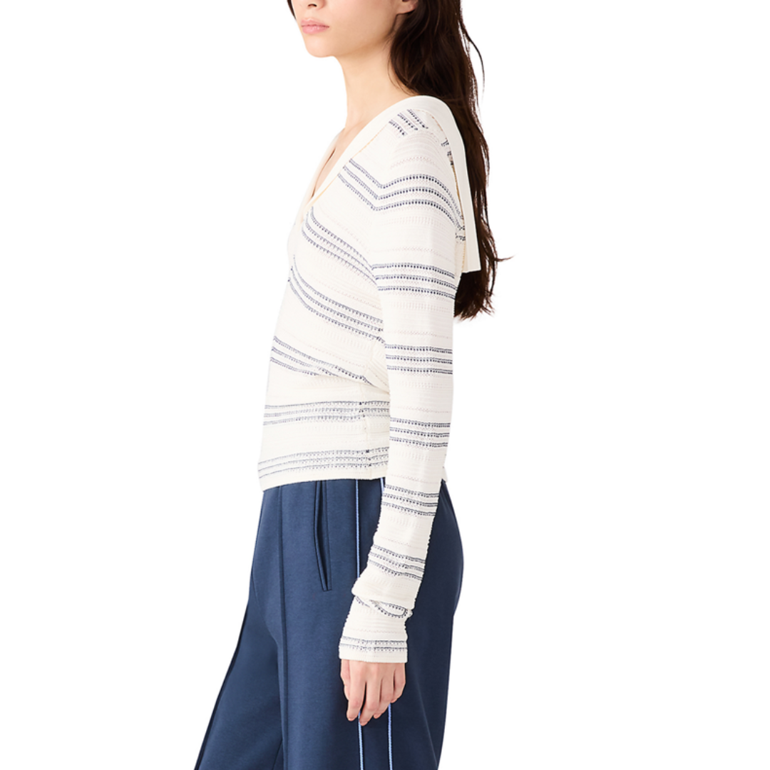 YVETE SWEATER NAVY STRIPE
