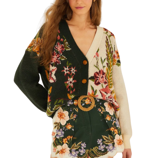 NATURE SAND KNIT CARDIGAN