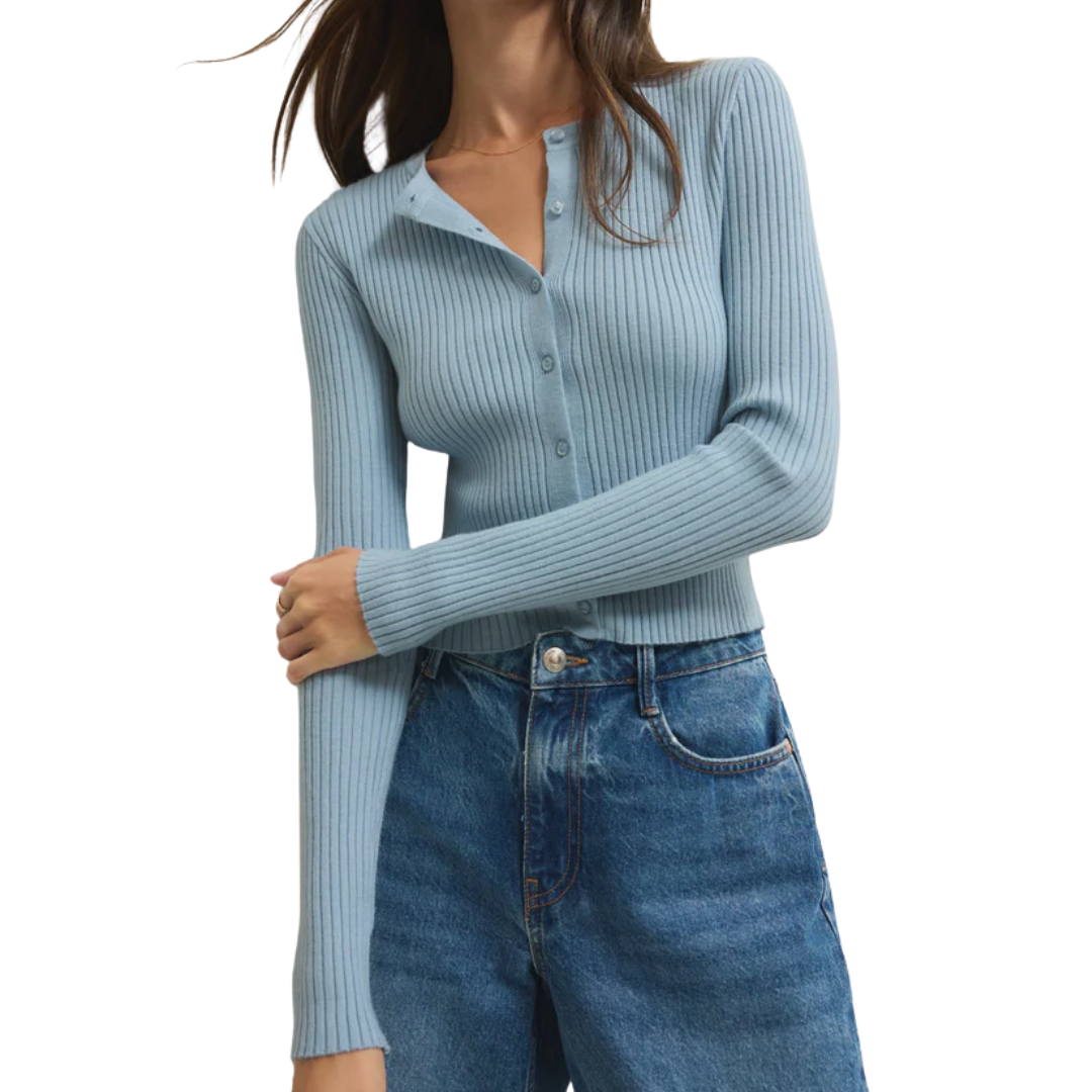 PATRICE RIB CARDIGAN COAST