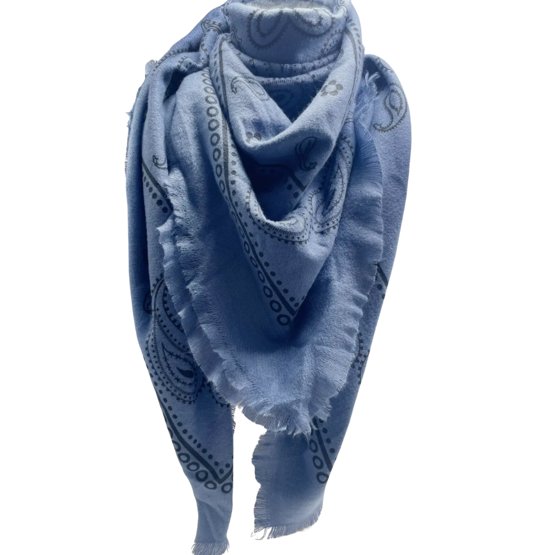 CHLOÉ BANDANA SCARF BLEU