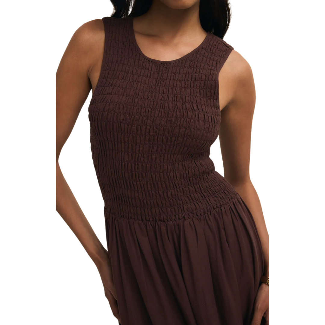 JUNIPER MAXI DRESS CHOCOLATE CHERRY
