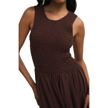 JUNIPER MAXI DRESS CHOCOLATE CHERRY