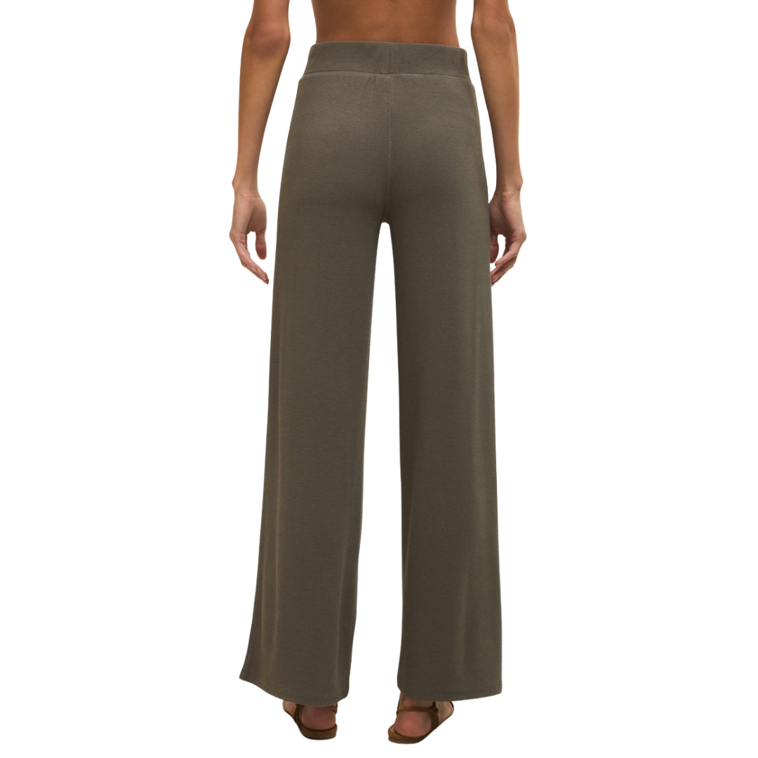 RANAE RIB PANT KHAKI GREEN