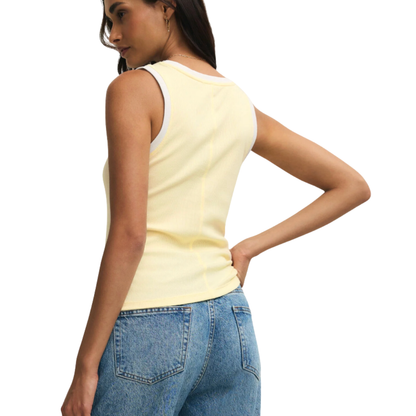 SIRENA COLORBLOCKED RIB TANK PINEAPPLE