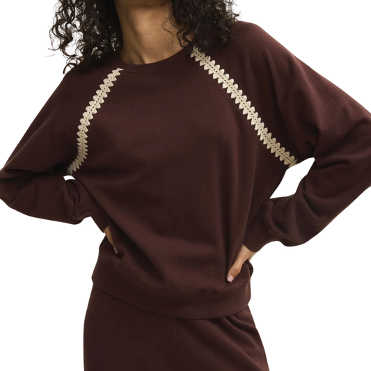 ALL AROUND SWEATSHIRT CHOCOLATE CHERRY