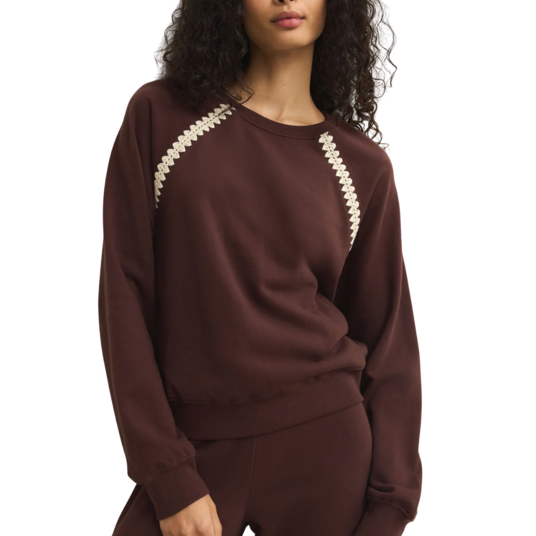 ALL AROUND SWEATSHIRT CHOCOLATE CHERRY