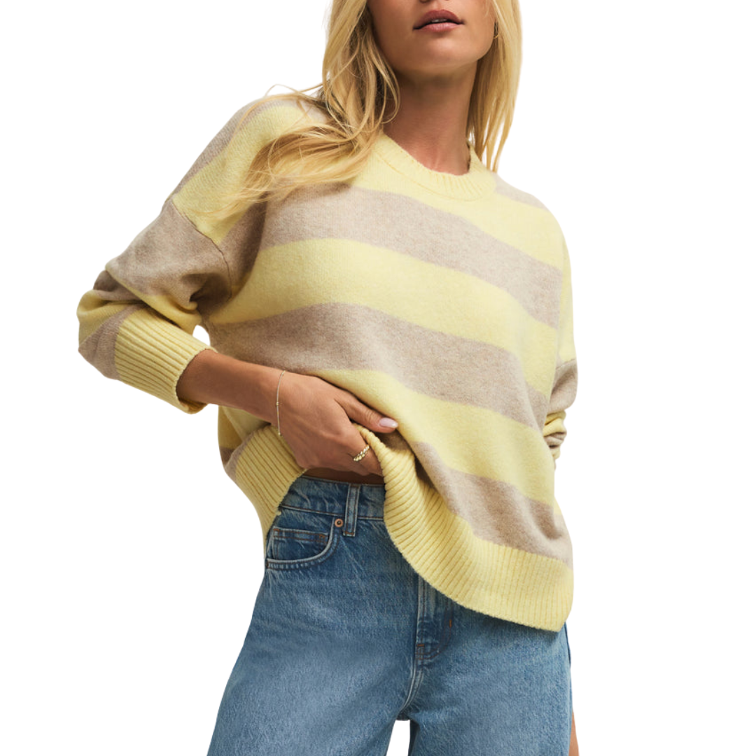 CIRRUS STRIPE SWEATER SUNNYSIDE