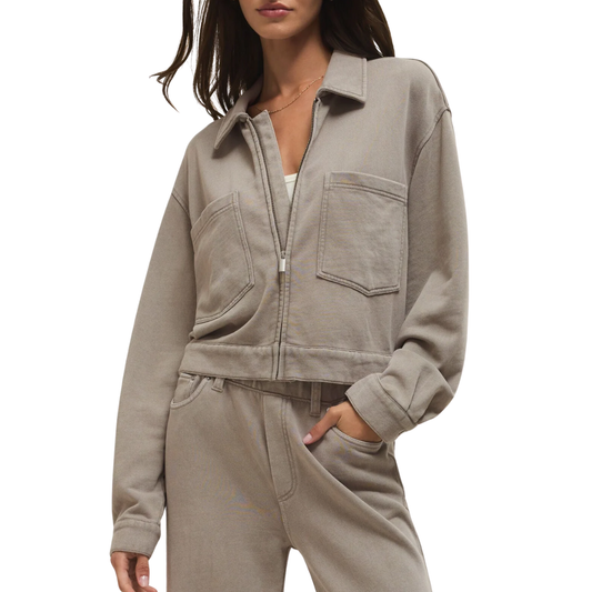 HERITAGE KNIT JACKET OYSTER