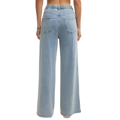 ENTOURAGE KNIT DENIM PANT OCEAN AIR INDIGO