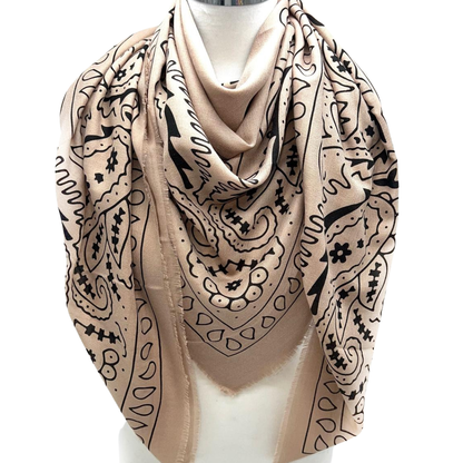 FLORA BANDANA SCARF MOLE