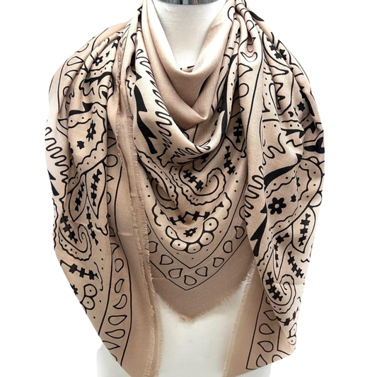 FLORA BANDANA SCARF MOLE