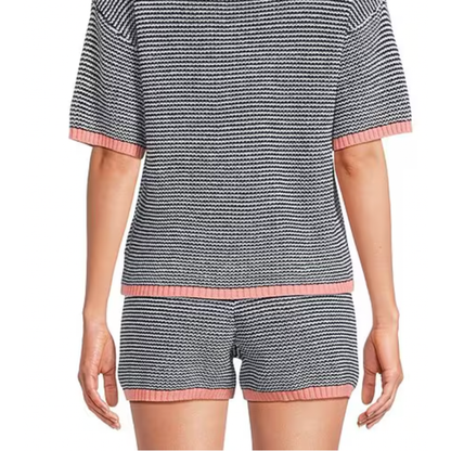 STRIPE SWEATER SHORT NAVY