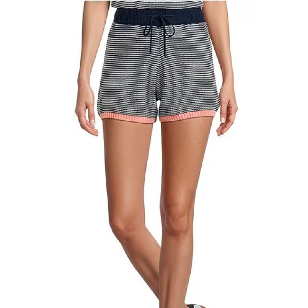 STRIPE SWEATER SHORT NAVY