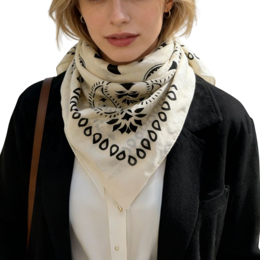 MINII CHLOÉ BANDANA SCARF BEIGE