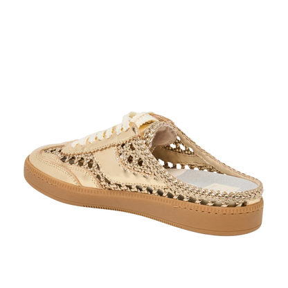 NOTICE WOVEN SLIDE GOLD