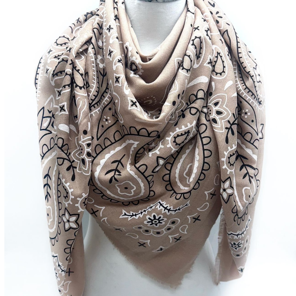 VERA BANDANA SCARF TAUPE – Brand Bar