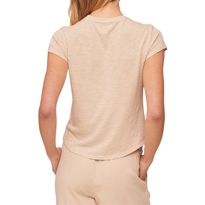 BABY CREW TEE LINEN SAND