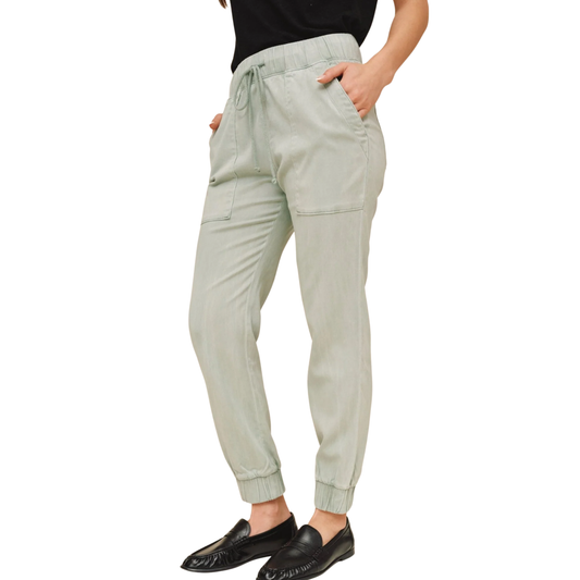 CHELSEA POCKET JOGGER OASIS GREEN