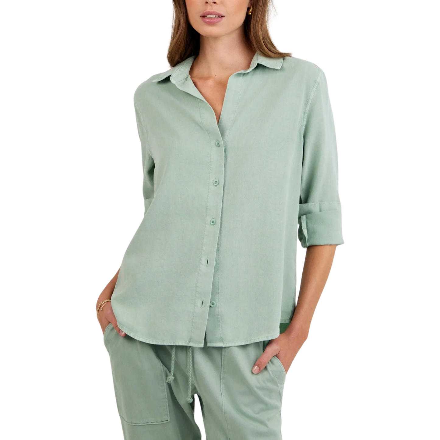 CLASSIC BUTTON DOWN OASIS GREEN