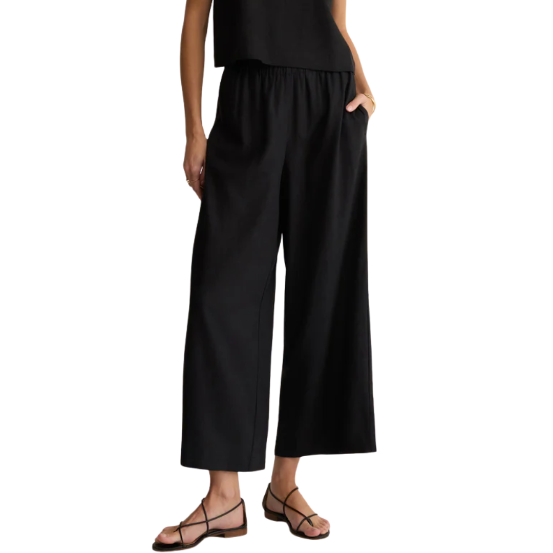 SCOUT LINEN PANT BLACK