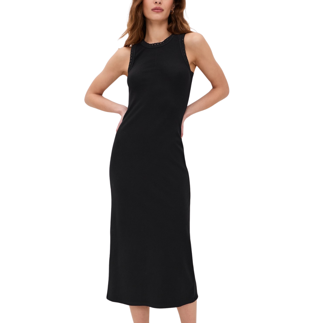 CLARKE MIDI DRESS BLACK