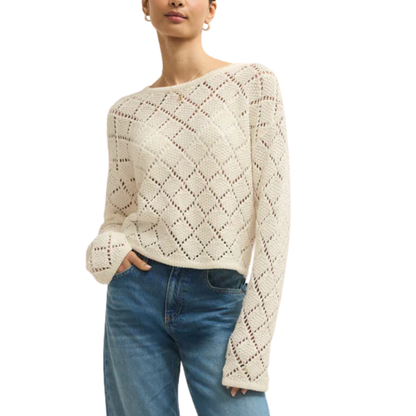 HULLEN CROCHET SWEATER CLOUD