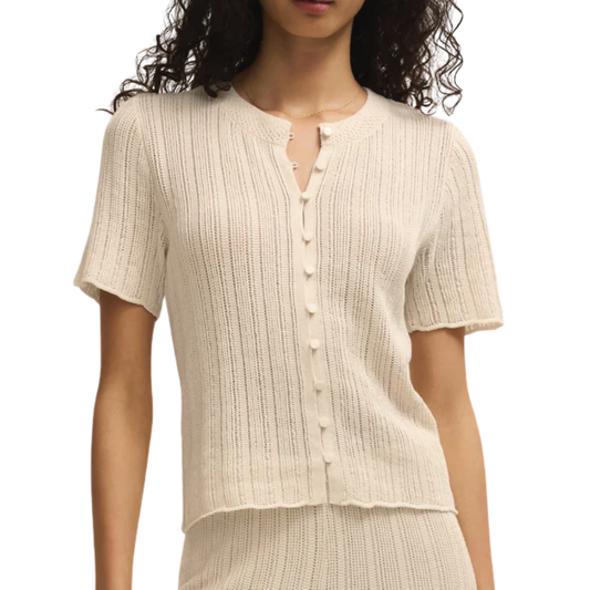 STARBOARD CROCHET LINEN TOP