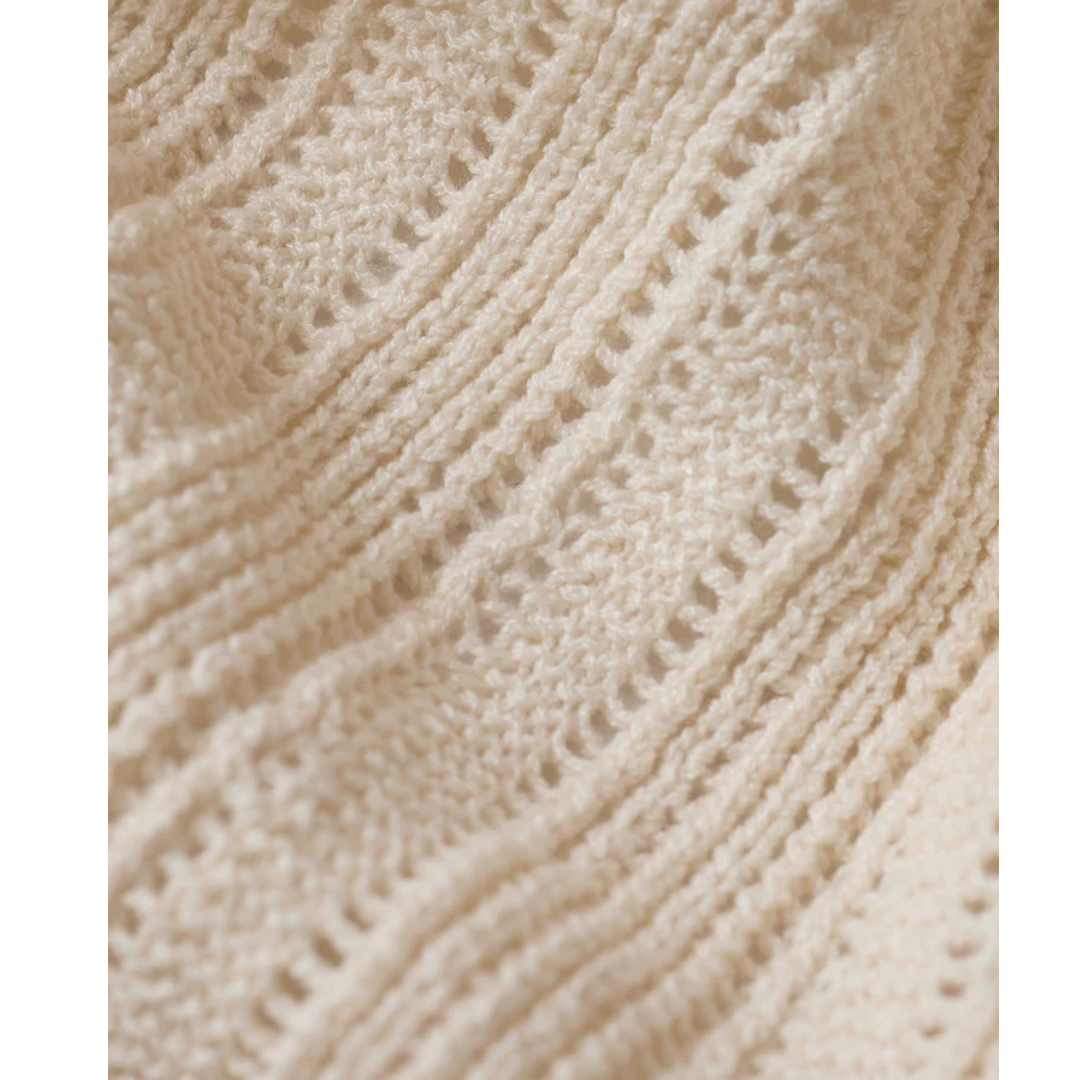 STARBOARD CROCHET LINEN TOP