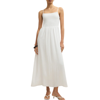 BAYSIDE MIDI DRESS WHITE