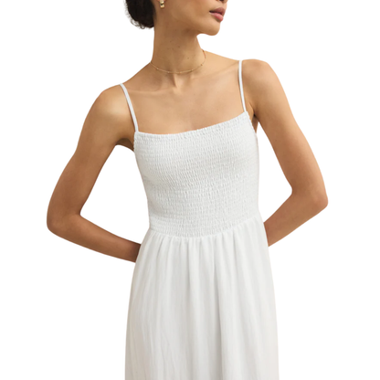 BAYSIDE MIDI DRESS WHITE