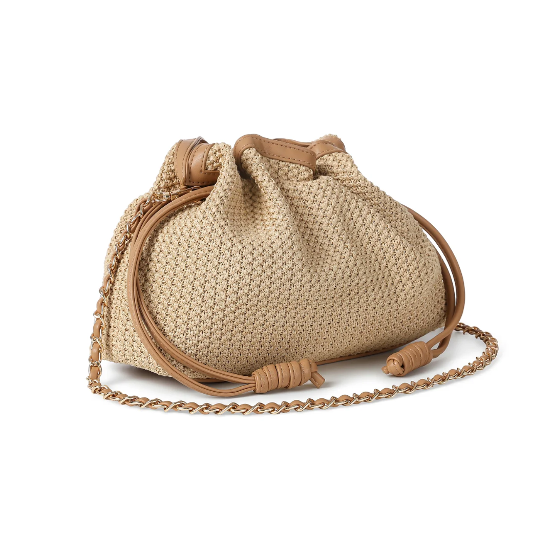 TAYLOR RAFFIA BAG TOAST