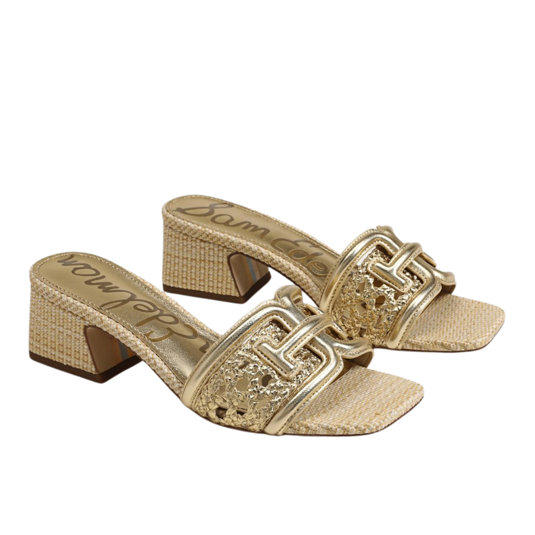 WAYLON WEAVE SANDAL AMBER GOLD