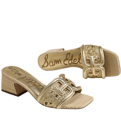 WAYLON WEAVE SANDAL AMBER GOLD