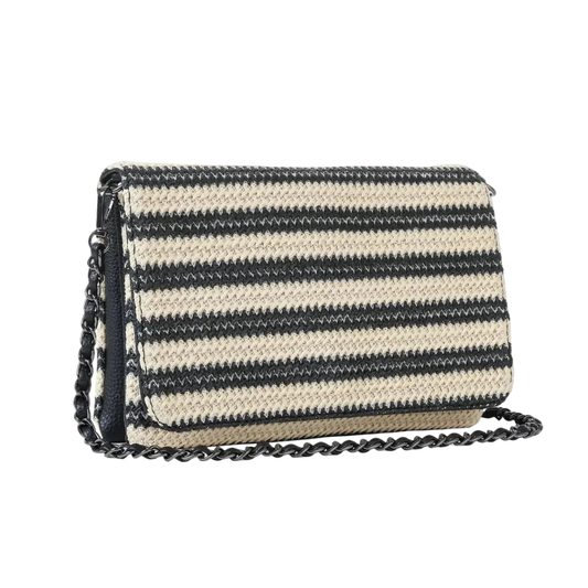 LEXI TROPEZ BAG BLACK/BEIGE