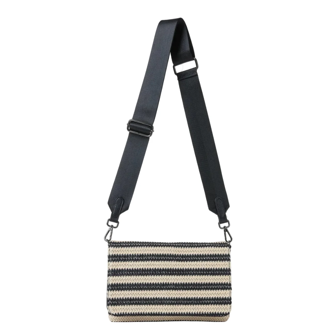 LEXI TROPEZ BAG BLACK/BEIGE