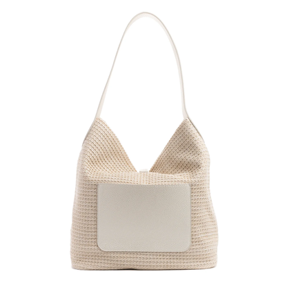 SANDY SHOULDER RAFFIA BAG