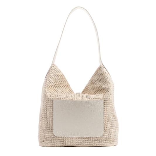 SANDY SHOULDER RAFFIA BAG