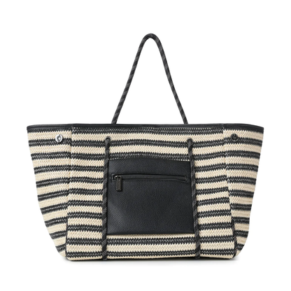 GREYSON CAPRI TOTE BLACK/BEIGE