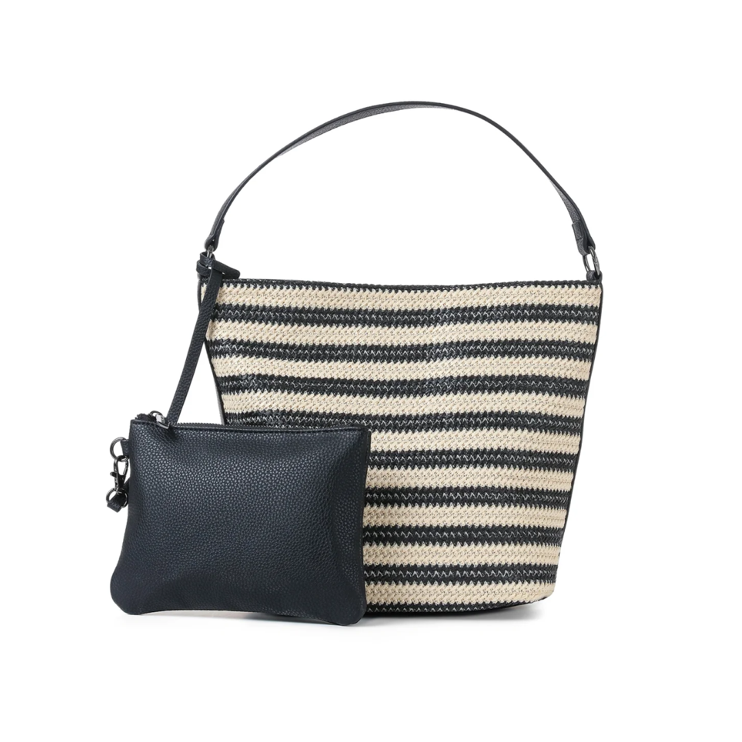 CELINE CAPRI BUCKET BAG BLACK/BEIGE