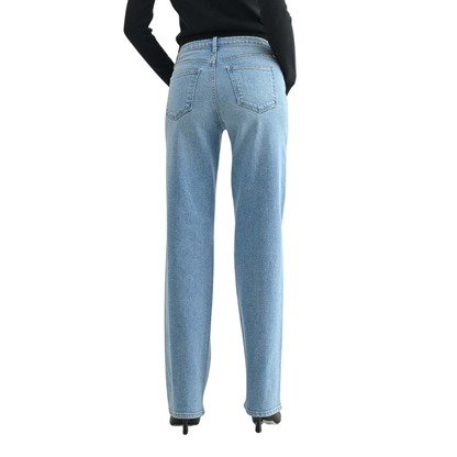 STRAIGHT LEG - LONG LENGTH MEDIUM WASH