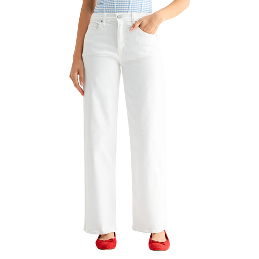 LOOSE STRAIGHT LEG OPTIC WHITE